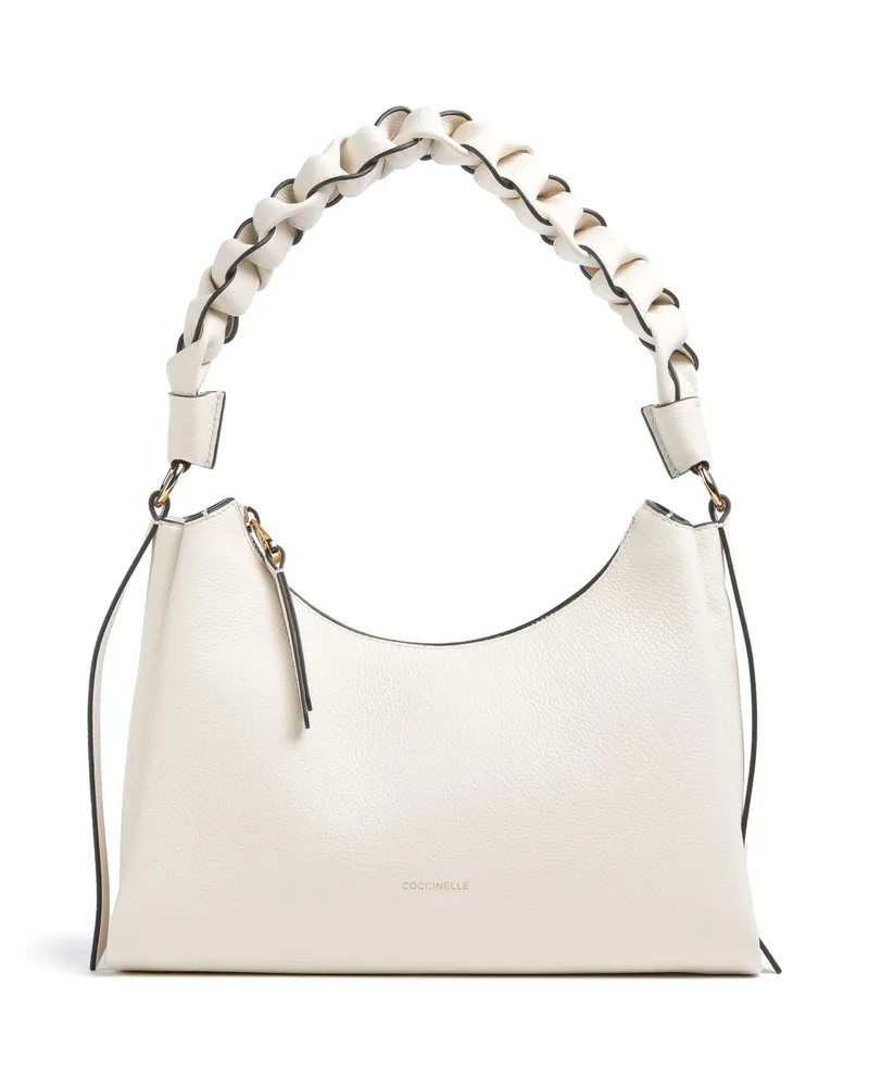 Coccinelle Schultertasche Boheme Grana Double in elfenbein Beige