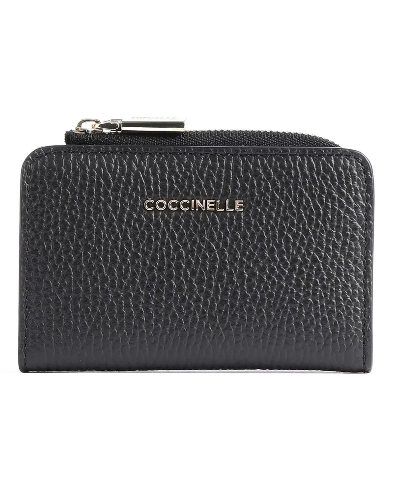 Coccinelle Geldbörse Metallic Soft in schwarz Schwarz