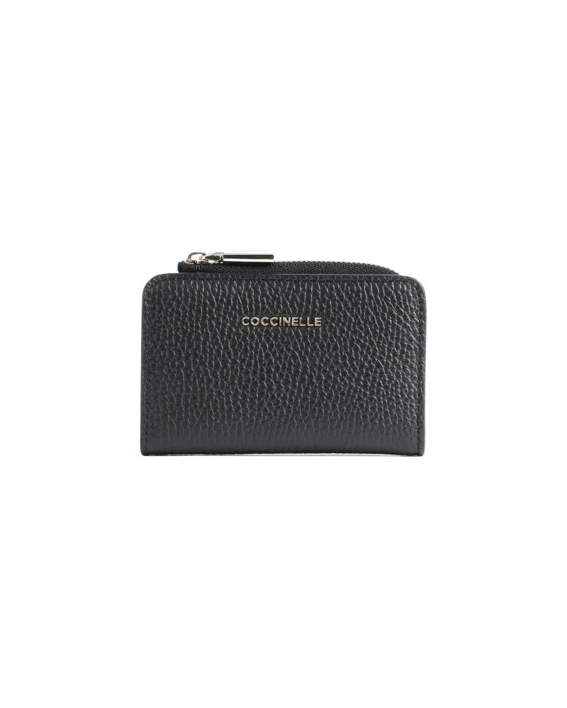 Coccinelle Metallic Soft Geldbörse schwarz Schwarz