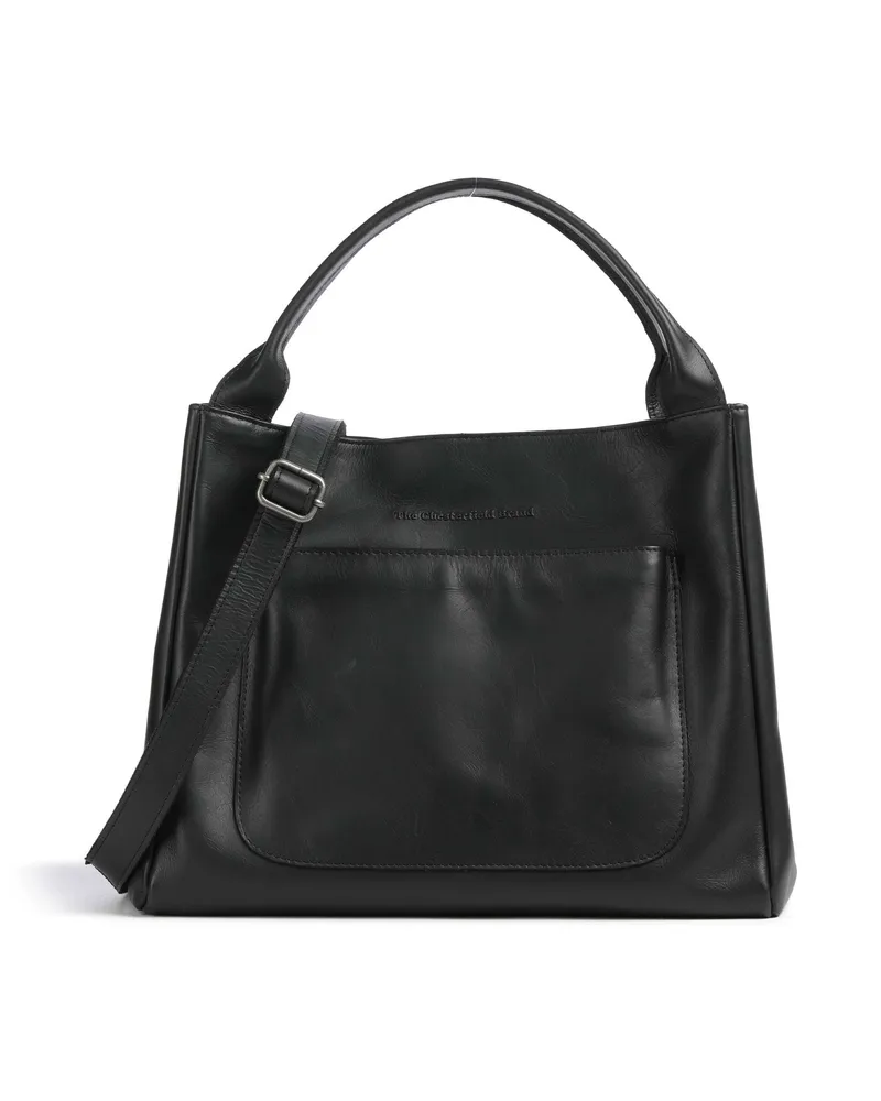 The Chesterfield Brand Handtasche Wax Pull Up Cow Fioline in schwarz Schwarz