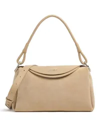 Coccinelle Eclyps Suede Schultertasche beige Beige