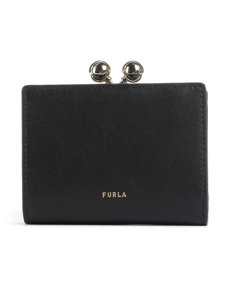 Furla Geldbörse Dots S Compact Wallet in schwarz Schwarz