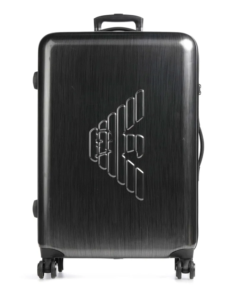 Emporio Armani 4-Rollen Trolley Big Eagle in schwarz Schwarz