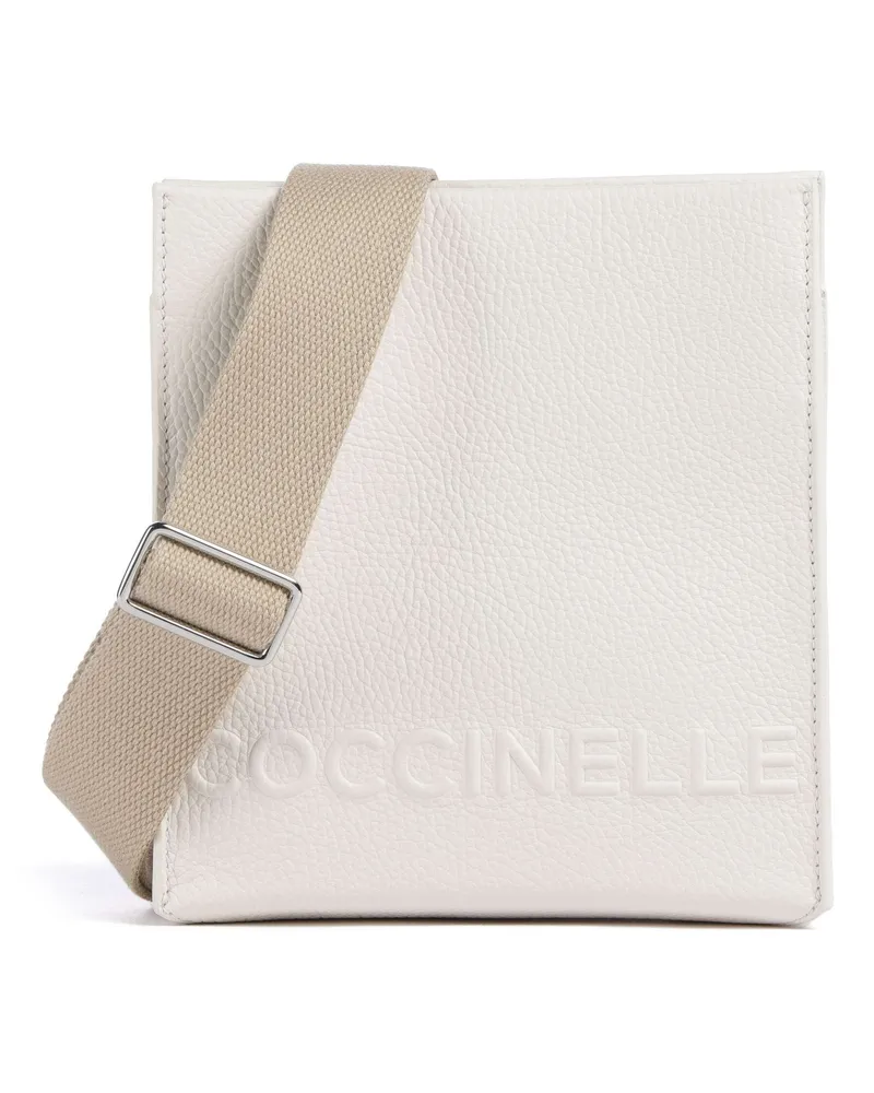 Coccinelle Umhängetasche Myrtha Maxi Logo in weiß Weiß