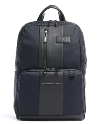 Piquadro Brief 2 Laptop-Rucksack dunkelblau Blau