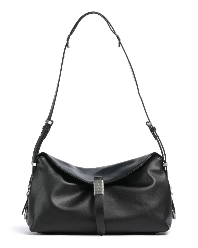 Pinko Schultertasche Saddle in schwarz Schwarz