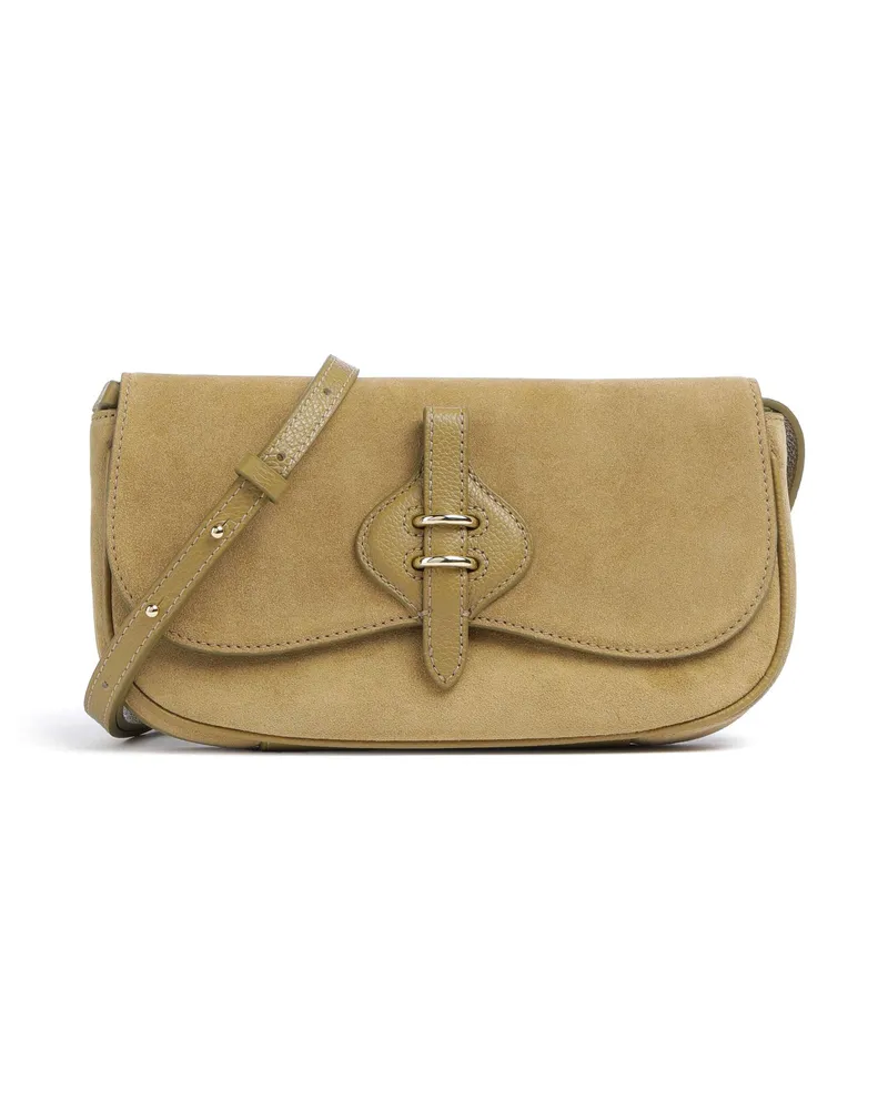 Coccinelle Umhängetasche Mavery Suede in oliv Oliv