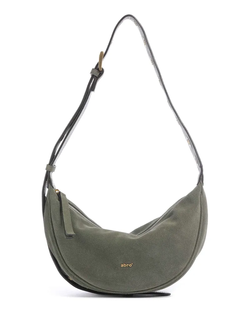 Abro Schultertasche Suede By My Side Small in oliv Oliv