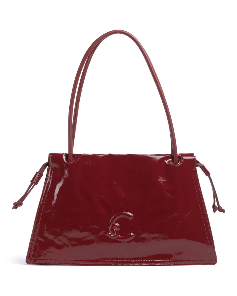 Coccinelle Schultertasche Dulse Shiny in rot Rot