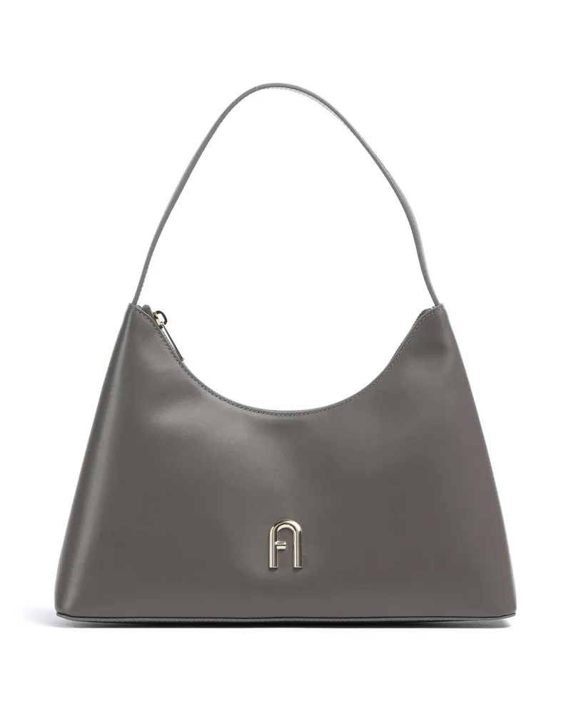 Furla Schultertasche Diamante S in grau Grau