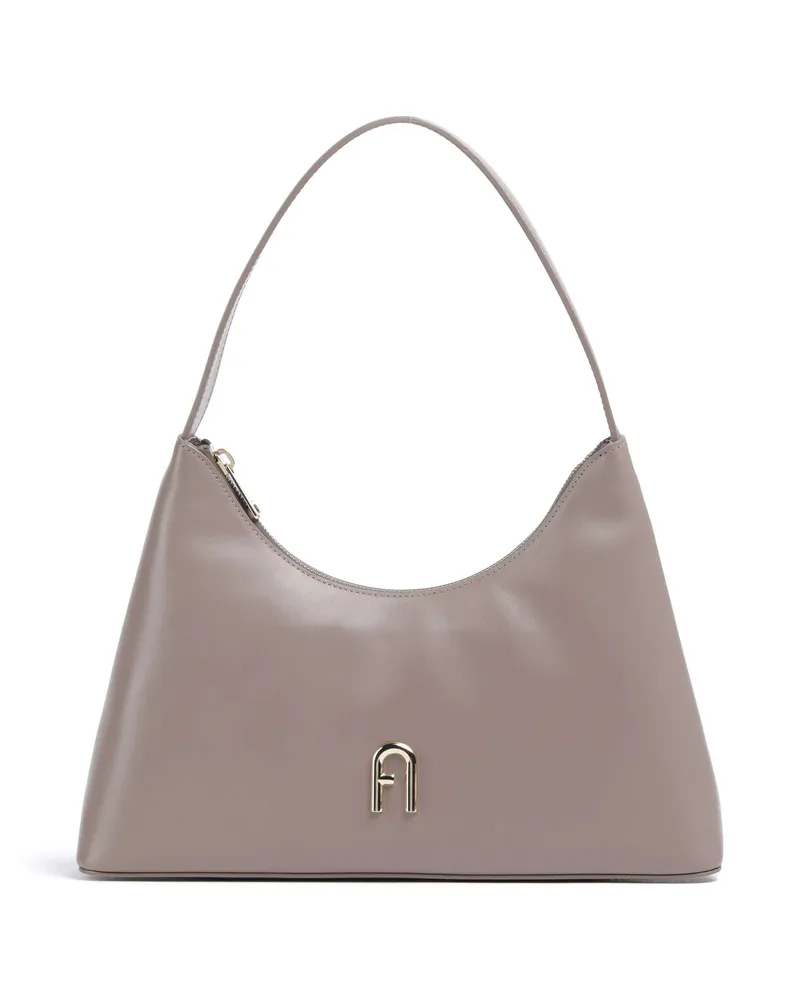 Furla Schultertasche Diamante S in grau Grau
