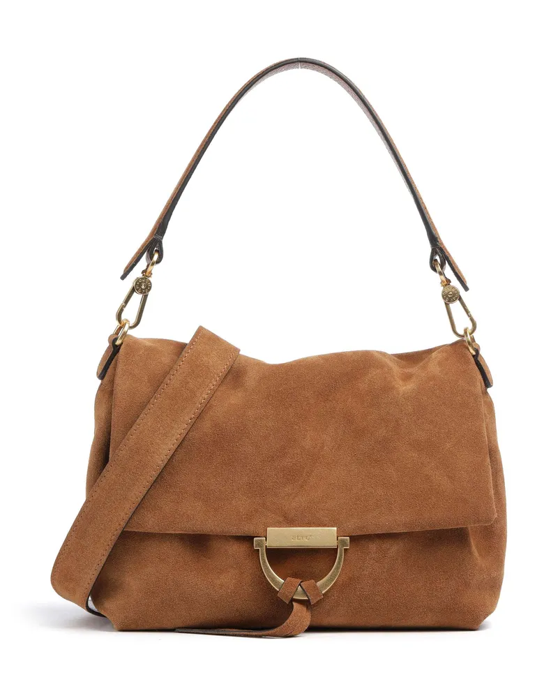 Abro Schultertasche Suede Temi Medium in braun Braun