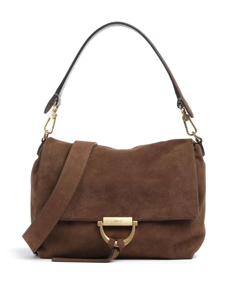 Abro Schultertasche Suede Temi Medium in braun Braun