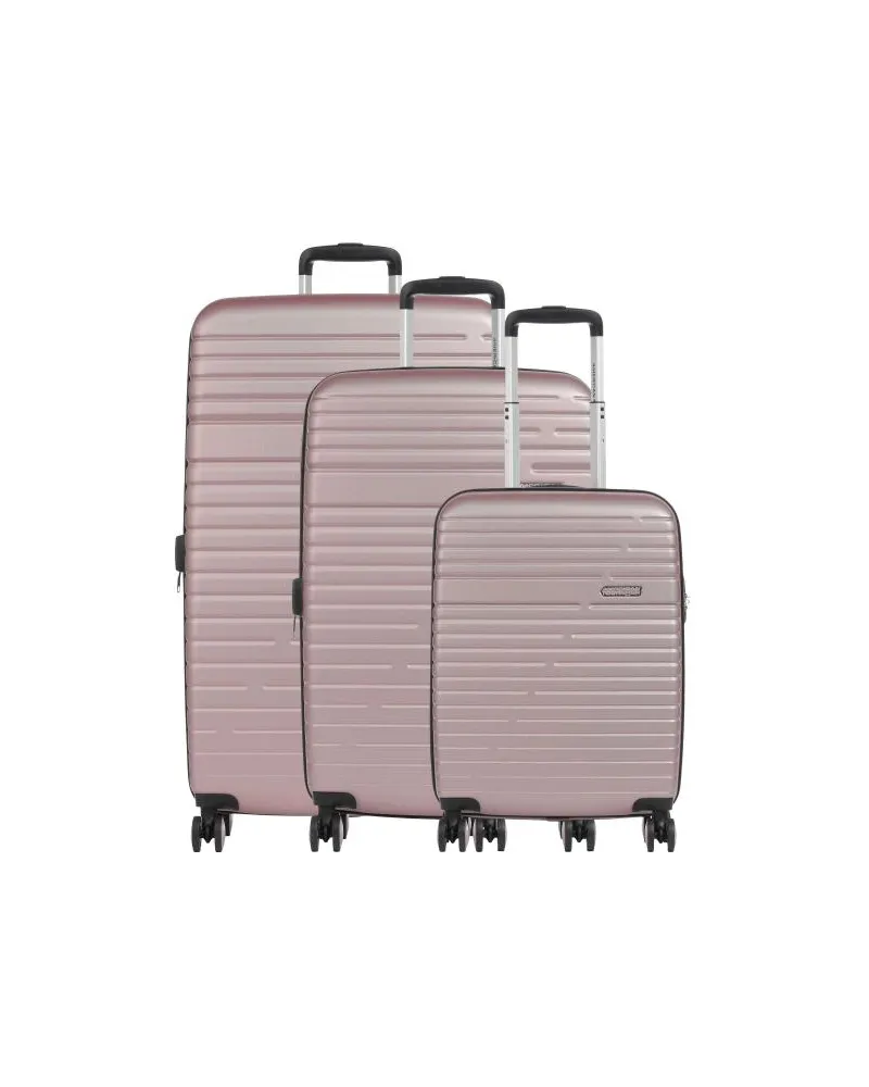 American Tourister Aero Racer 4-Rollen Trolley Set rosa Pink