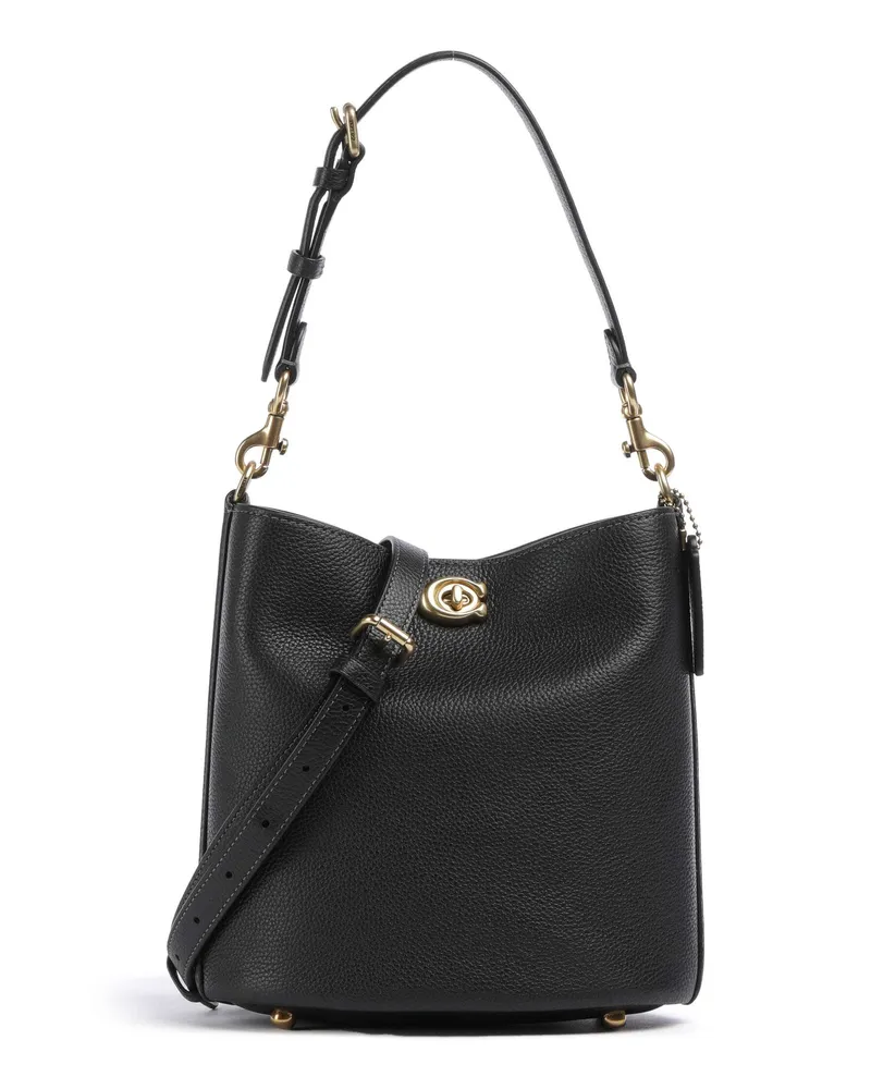 Coach Beuteltasche Willow Soft 19 in schwarz Schwarz