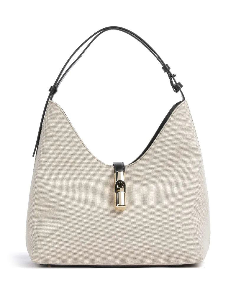 Furla Beuteltasche Goccia M in beige Beige