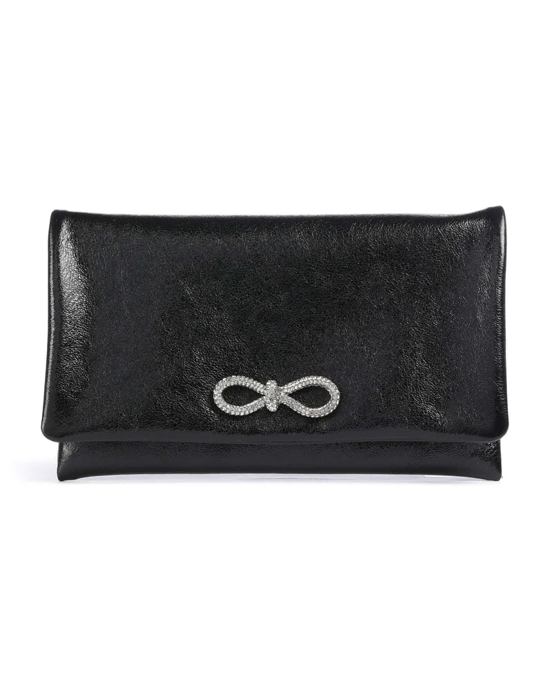 Abro Clutch Mimosa Strass in schwarz Schwarz