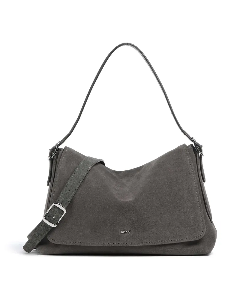 Abro Beuteltasche Suede Carina in grau Grau
