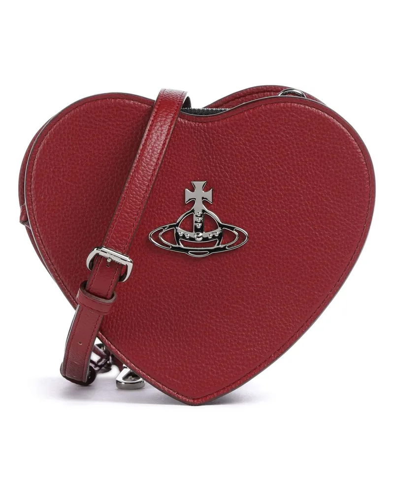 Vivienne Westwood Umhängetasche Louise Heart Grain in rot Rot