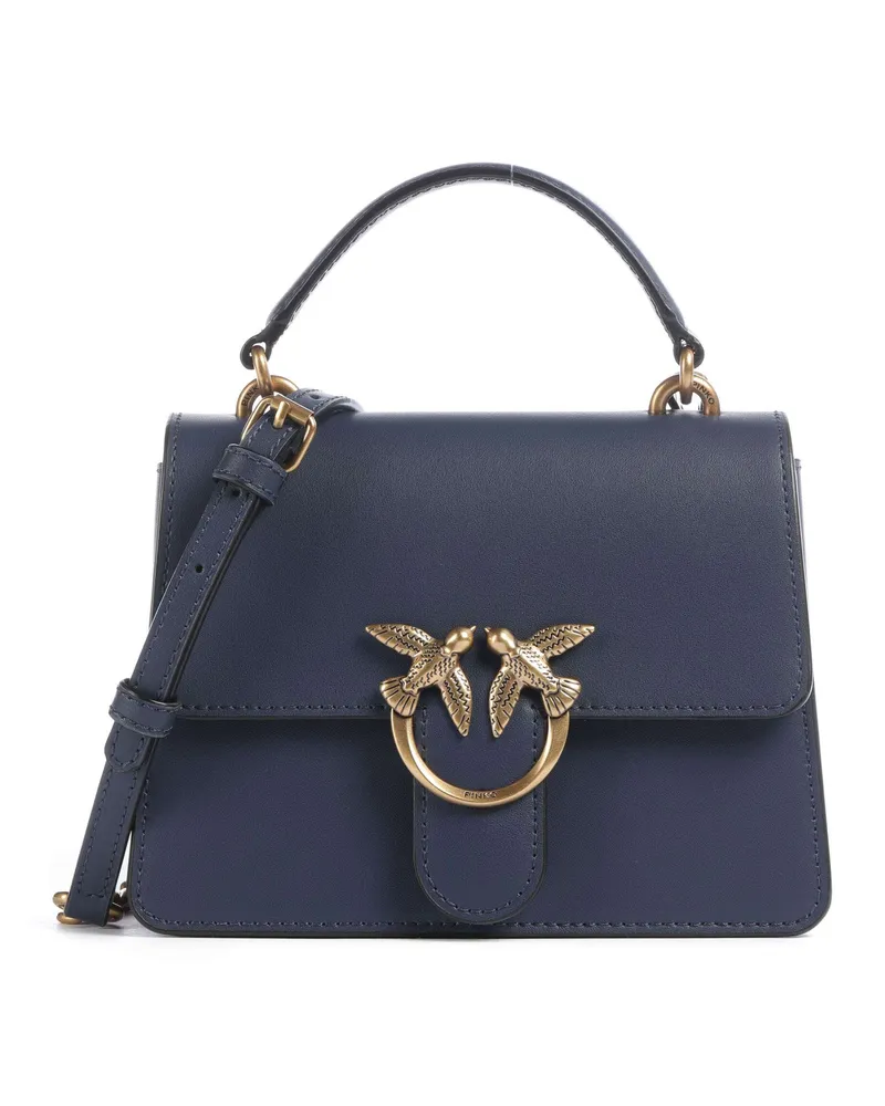 Pinko Umhängetasche Love One Mini in blau Blau