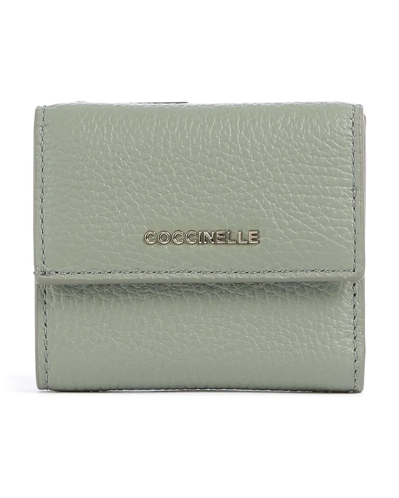 Coccinelle Geldbörse Metallic Soft in grau Grau