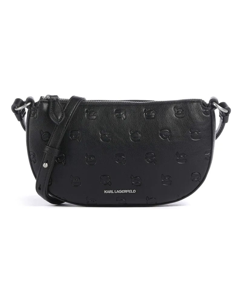 Karl Lagerfeld Umhängetasche K/Ikon Monogram in schwarz Schwarz