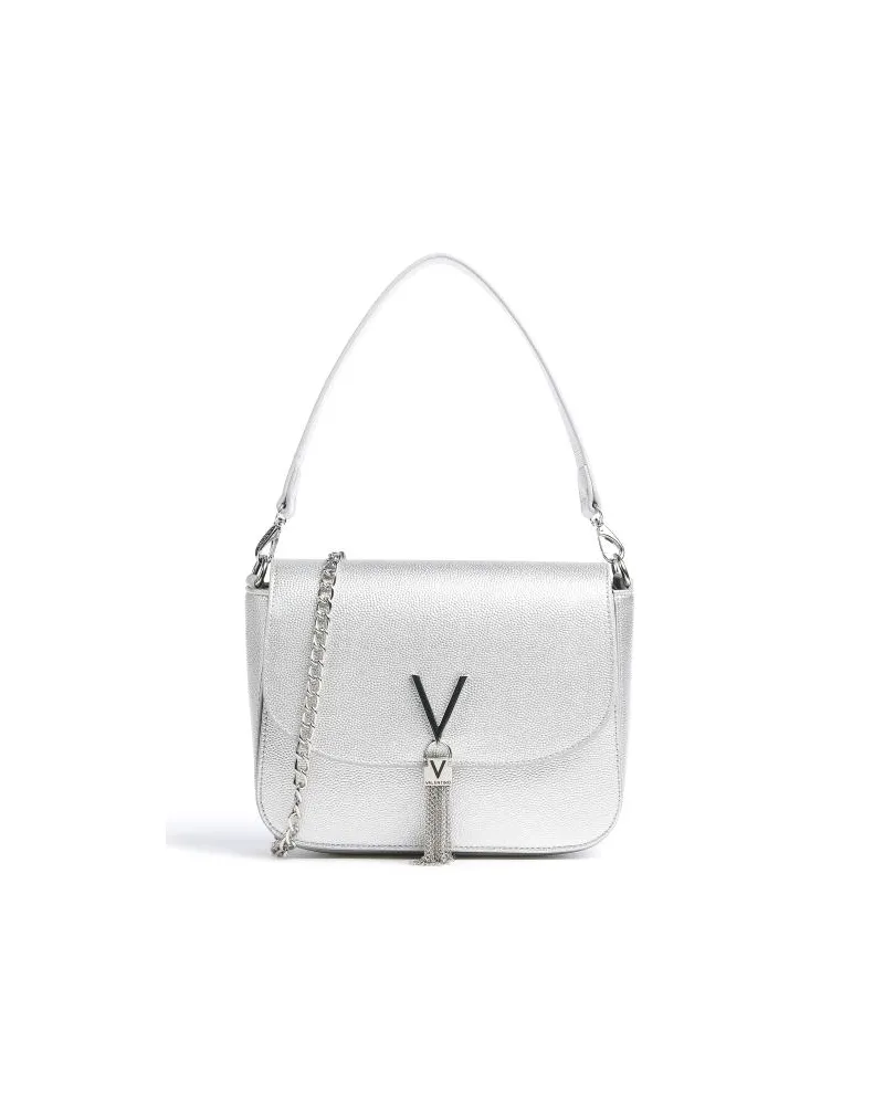 Valentino Garavani Divina Schultertasche silber Silber