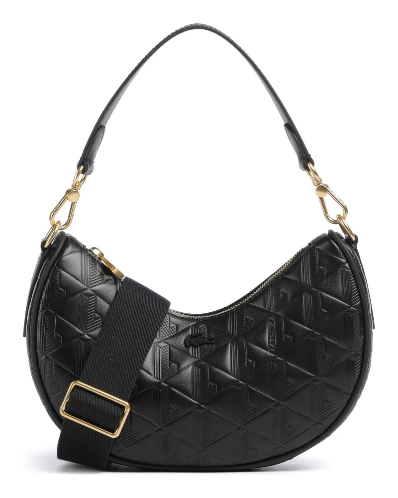 Lacoste Schultertasche Maheki in schwarz Schwarz