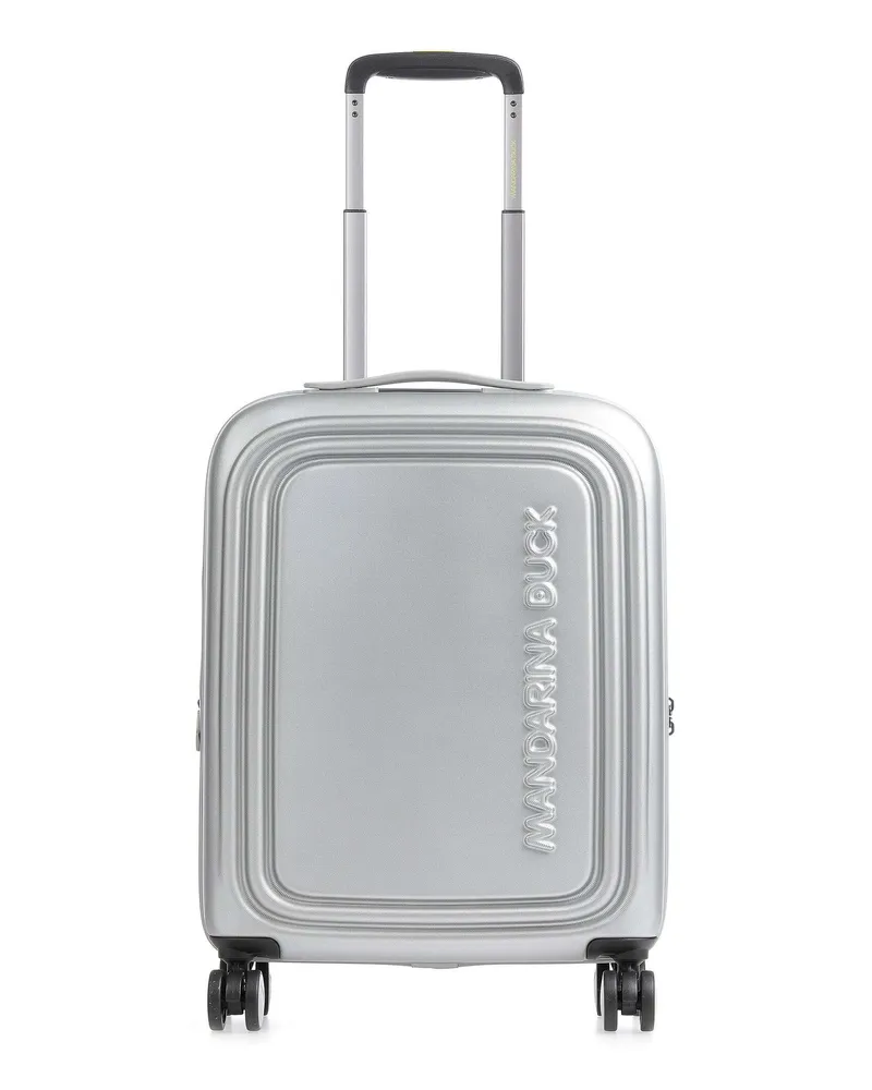 Mandarina Duck 4-Rollen Trolley Logoduck+ in silber Silber