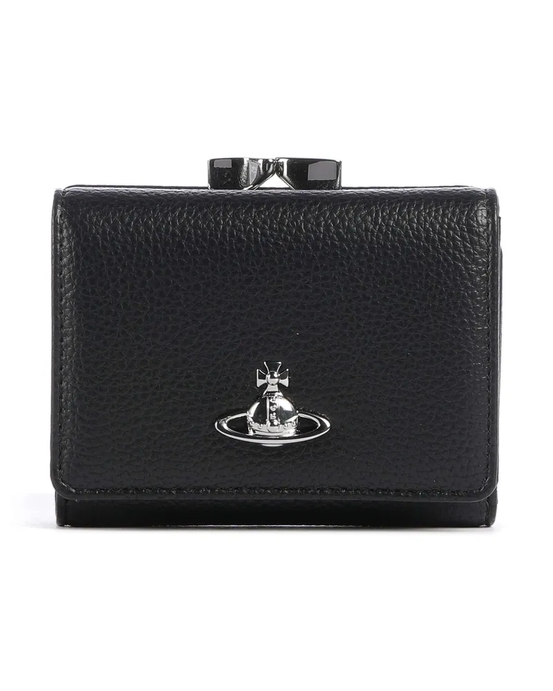 Vivienne Westwood Geldbörse Frame Grain Small in schwarz Schwarz