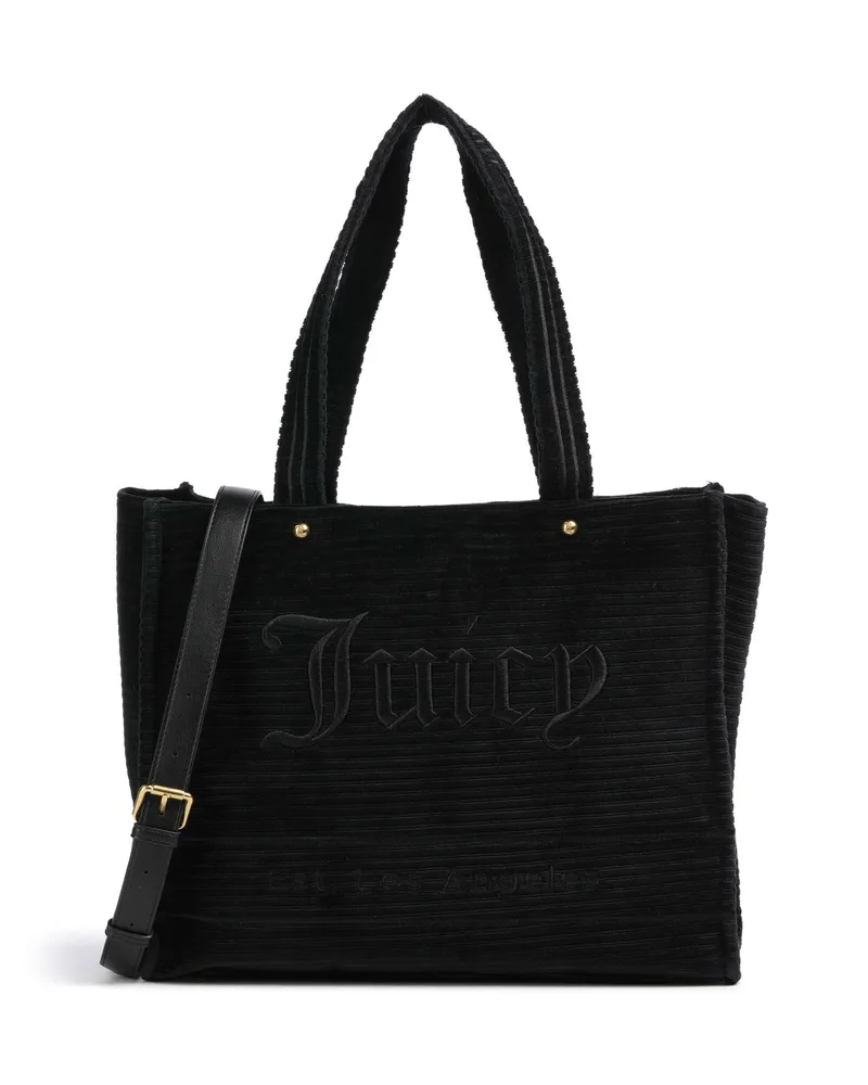 Juicy Couture Shopper Iris Velvet L in schwarz Schwarz