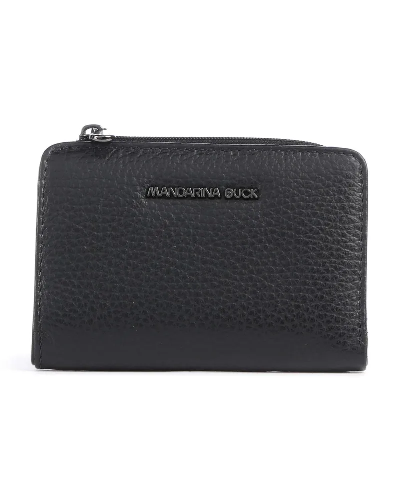 Mandarina Duck Geldbörse Mellow Leather in schwarz Schwarz