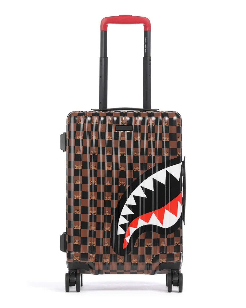 Sprayground 4-Rollen Trolley Peeking Character Check in braun Braun