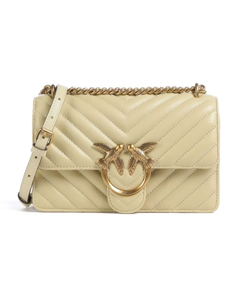 Pinko Schultertasche Love One Mini in gelb Gelb
