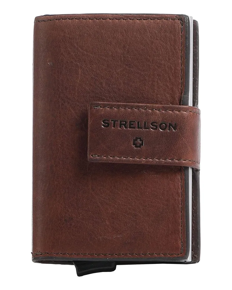 Strellson Kreditkartenetui Brick Lane C-Three RFID in braun Braun