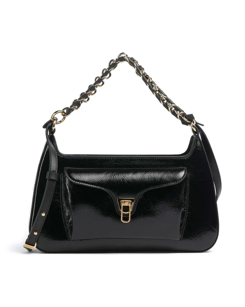 Coccinelle Schultertasche Beat Generation in schwarz Schwarz