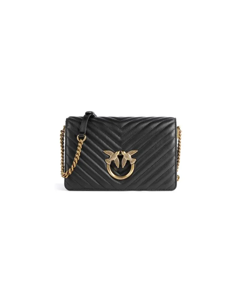 Pinko Love Click Classic Umhängetasche schwarz Schwarz