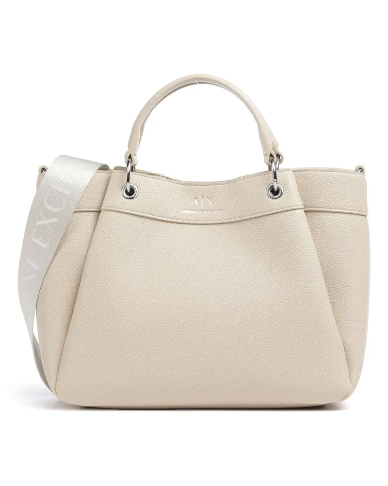 Armani Exchange Handtasche Wave M in elfenbein Beige