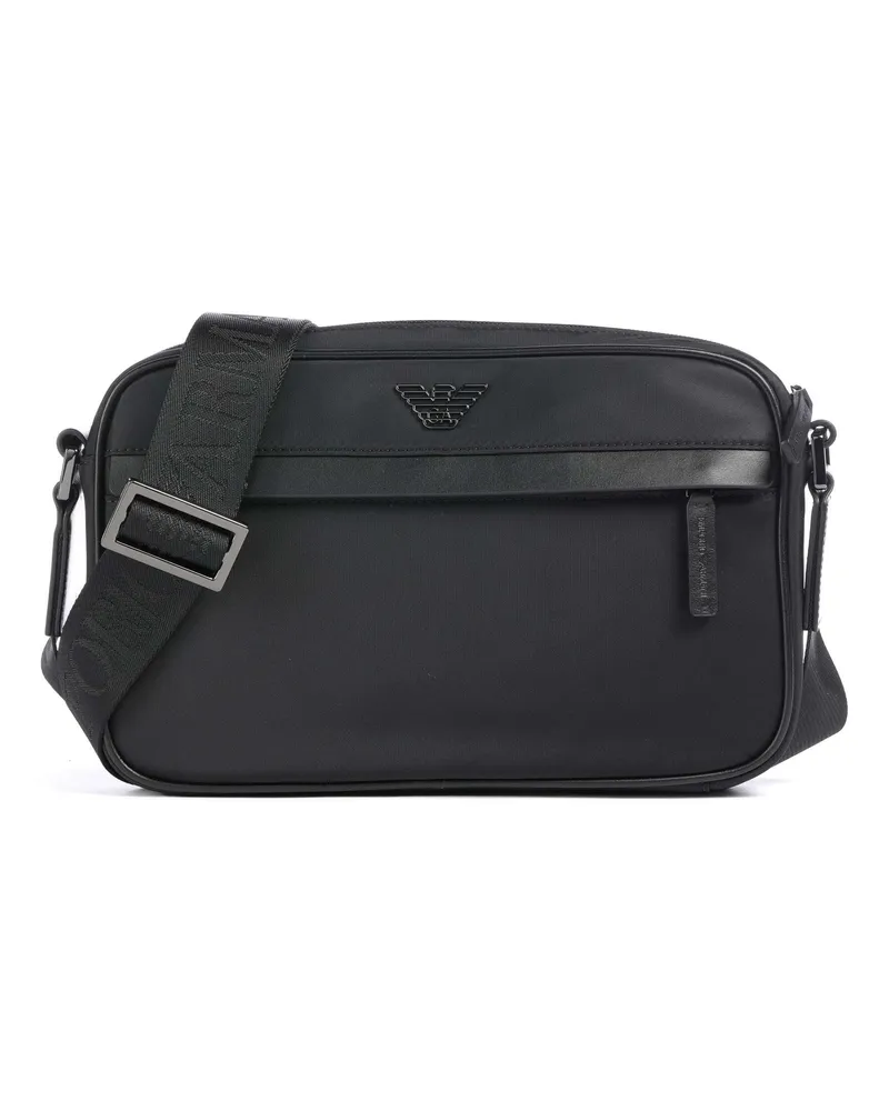 Emporio Armani Umhängetasche Recycled Nylon in schwarz Schwarz