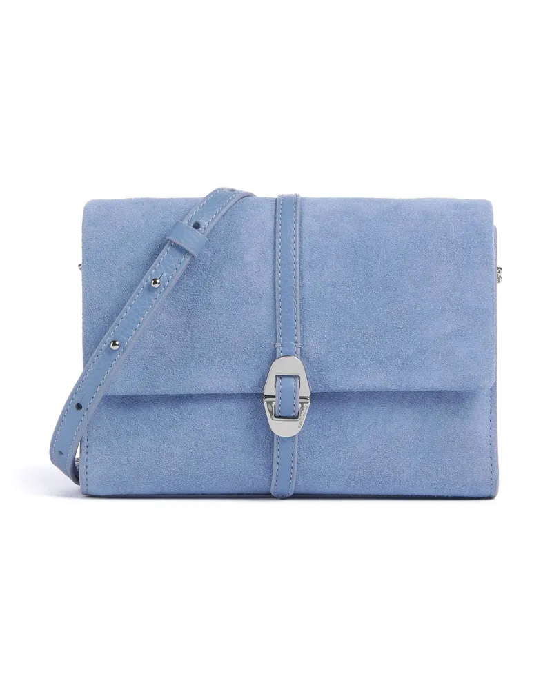 Coccinelle Umhängetasche Dorian Suede in blau Blau
