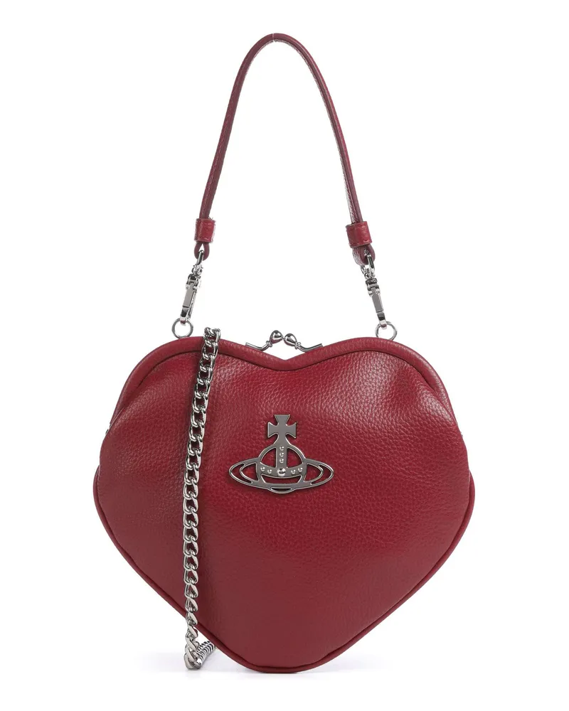 Vivienne Westwood Schultertasche Belle Heart Frame Re-Vegan Grain in rot Rot