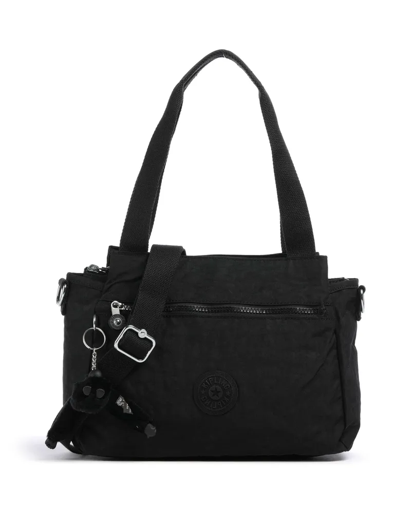 Kipling Schultertasche Basic Elysia in schwarz Schwarz