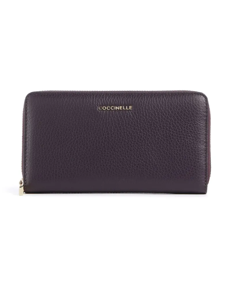 Coccinelle Geldbörse Metallic Soft in violett Violett