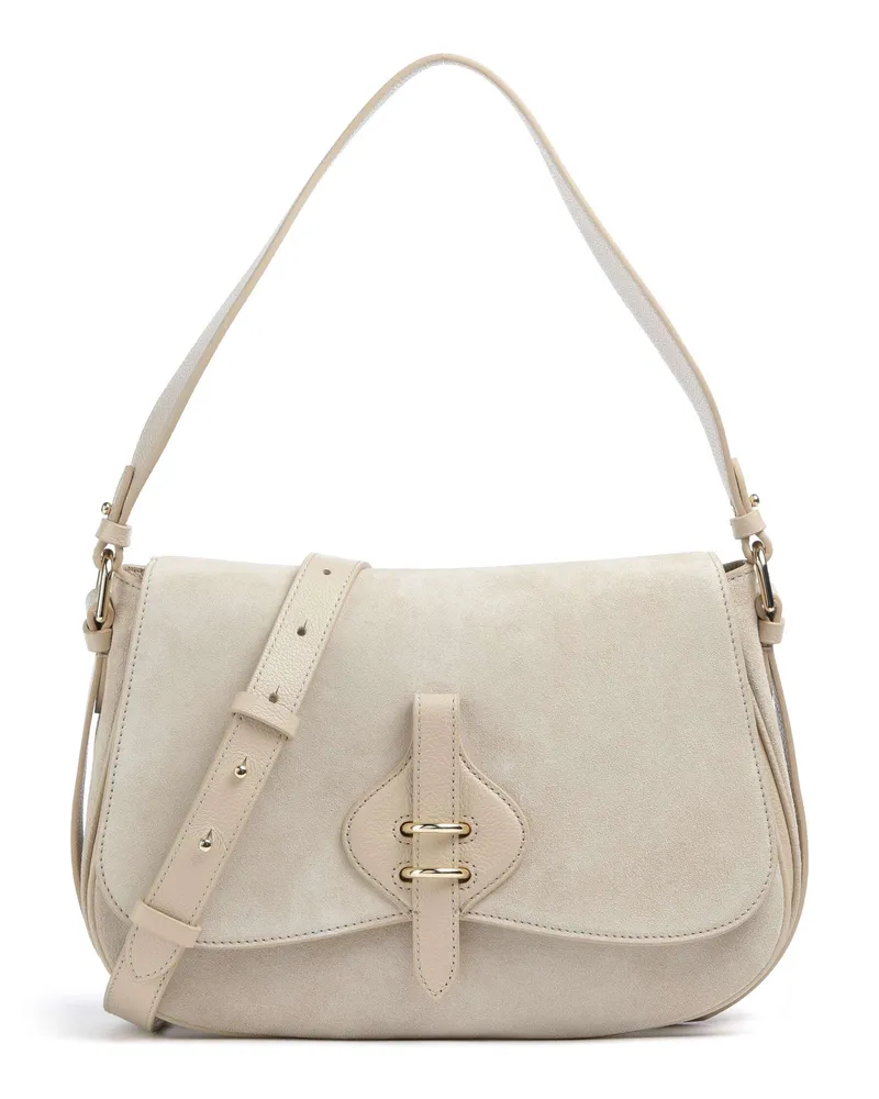 Coccinelle Schultertasche Mavery Suede in beige Beige