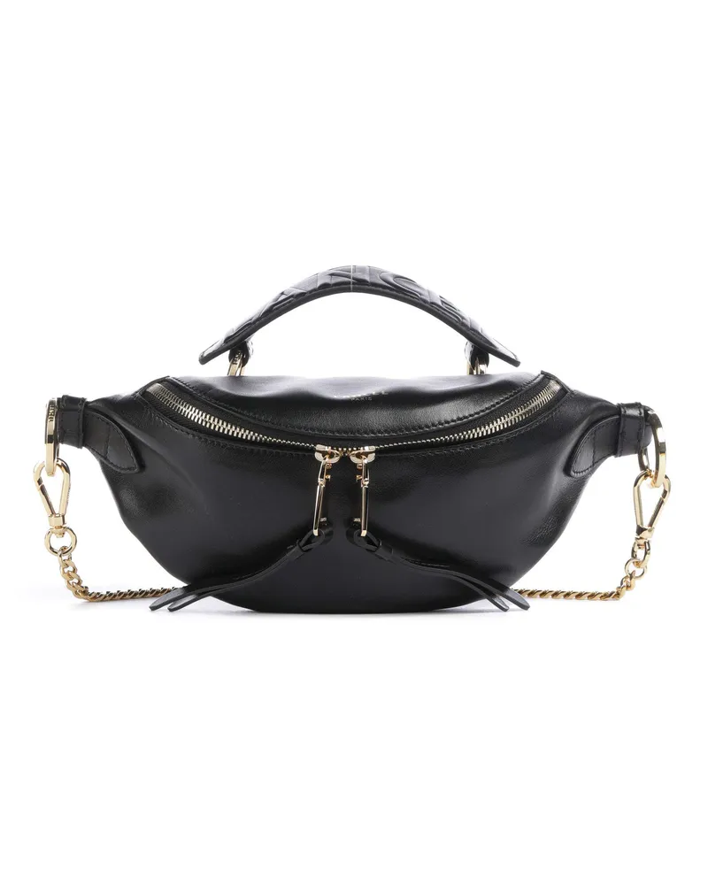 Lancel Umhängetasche Origami Mini in schwarz Schwarz