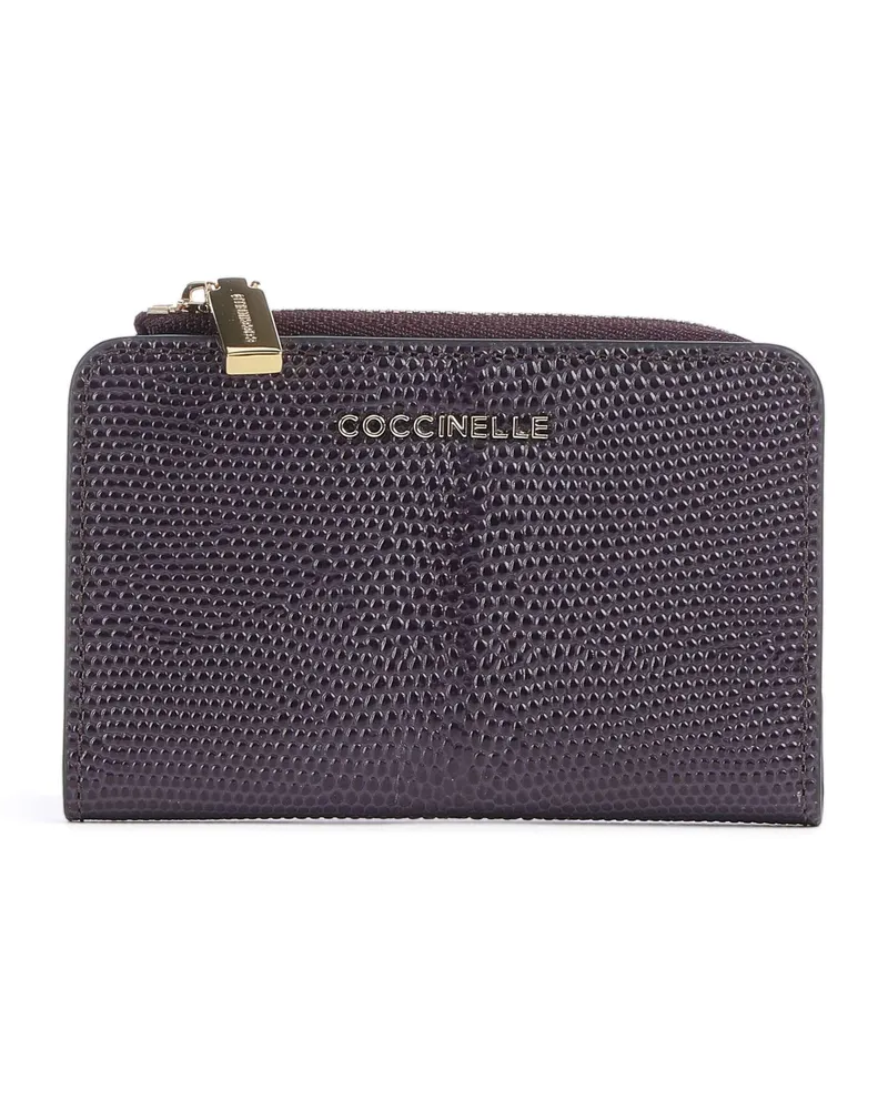 Coccinelle Geldbörse Metallic Lizard RFID in violett Violett