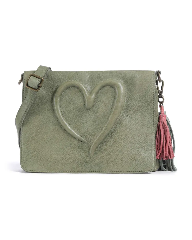 Taschendieb Wien Umhängetasche Herzweg 3 in grün Grün