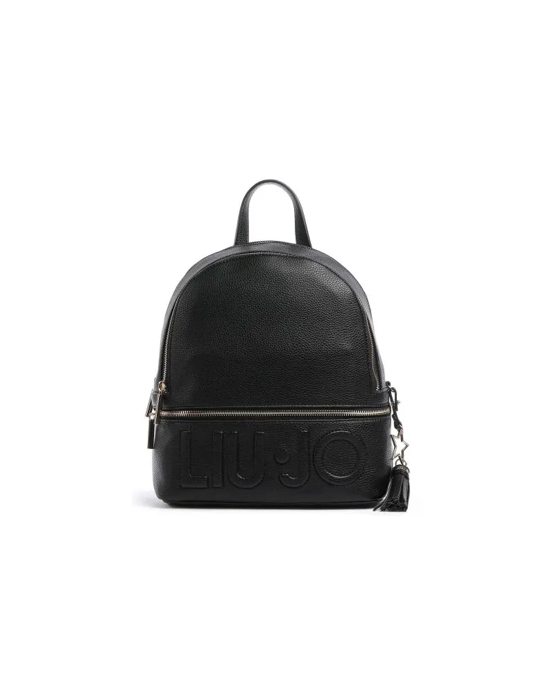 Liu Jo Logo Rucksack schwarz Schwarz