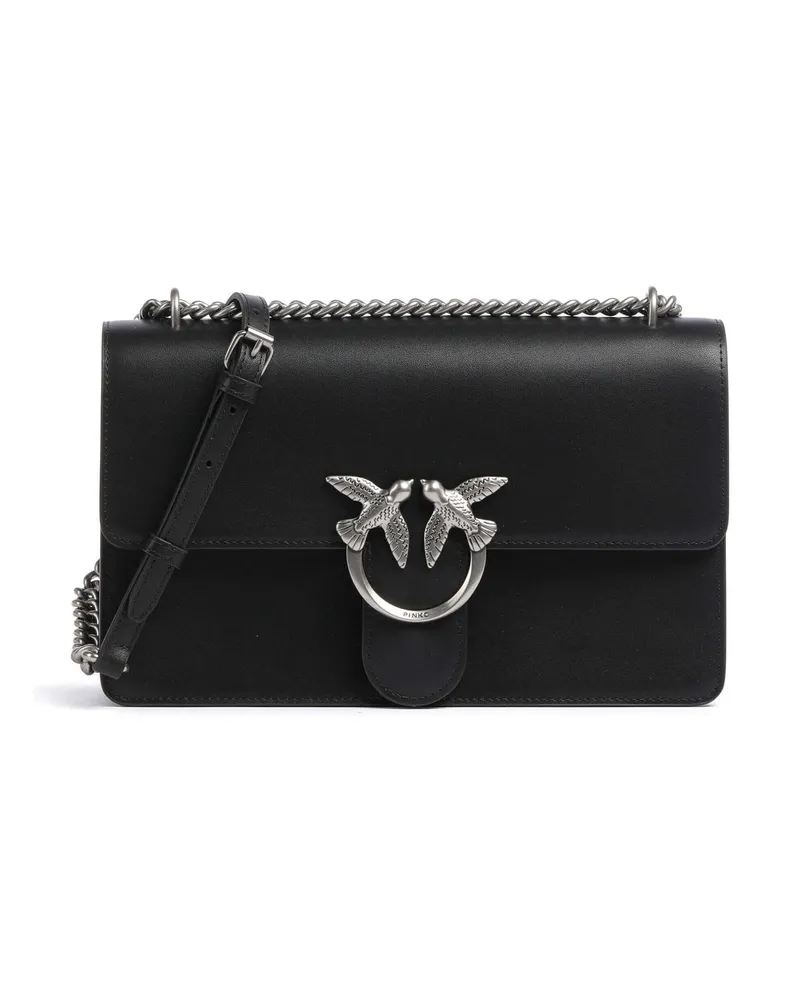 Pinko Schultertasche Love One Classic in schwarz Schwarz
