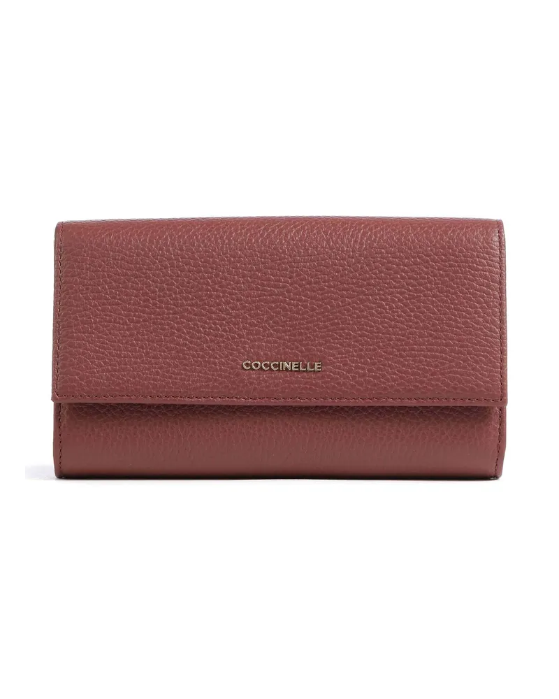 Coccinelle Geldbörse Metallic Soft in braun Braun